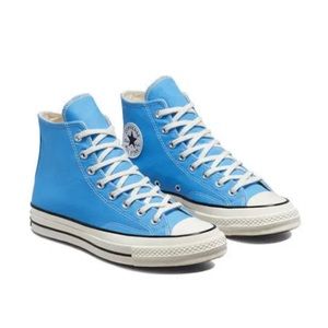 Converse Unisex All Star Chuck 70s High Top Sneakers Blue Men's Size 8 171566C